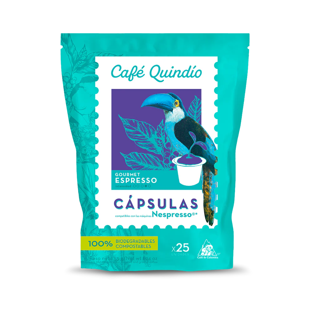 Cafe Quindio Gourmet Espresso Coffee Capsules