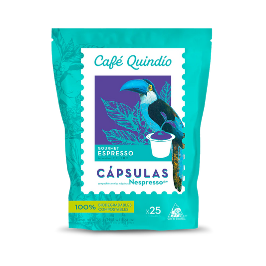 Cafe Quindio Gourmet Espresso Coffee Capsules